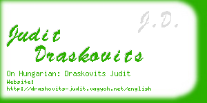 judit draskovits business card